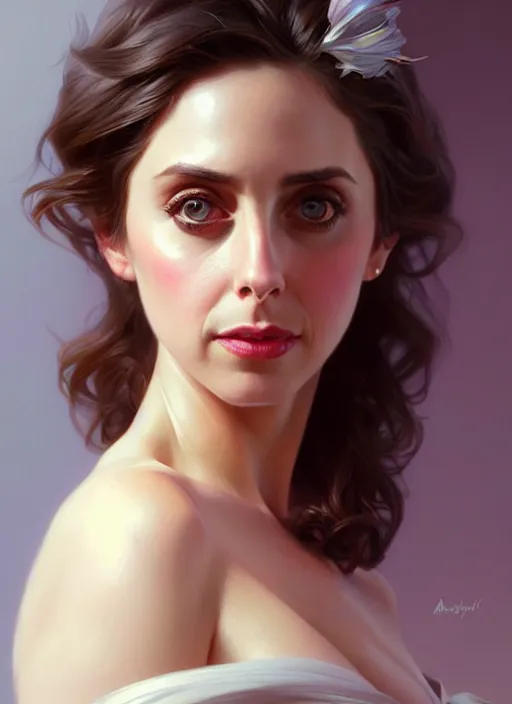 Image similar to ultra realistic illustration, handsome alison brie. intricate, elegant, highly detailed, digital painting, artstation, concept art, smooth, sharp focus, illustration, art by artgerm and greg rutkowski and alphonse mucha and wlop