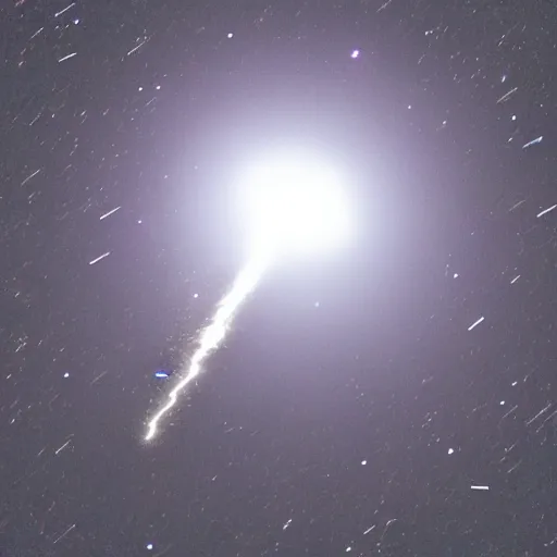 Prompt: meteorite hitting the moon