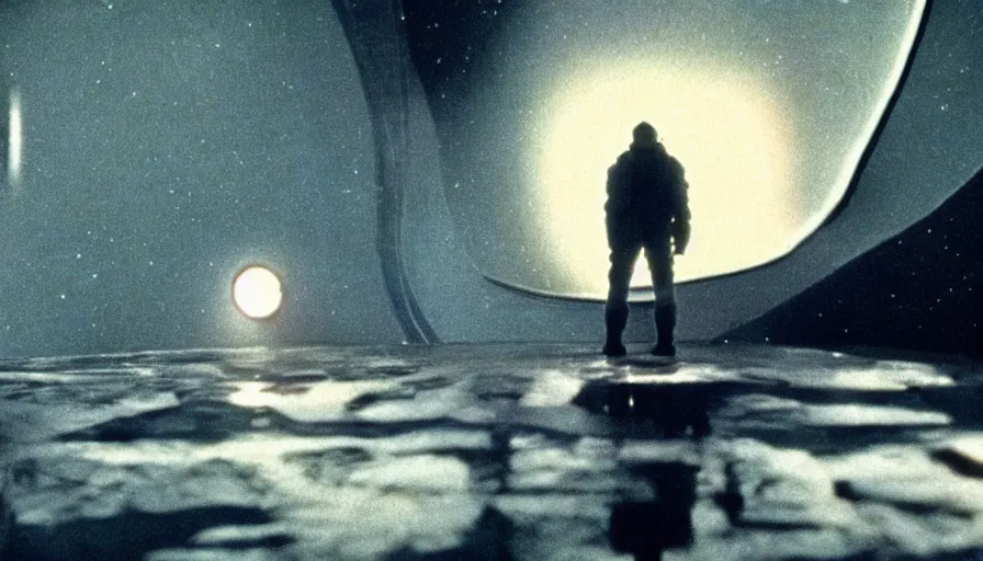 Prompt: movie still of a transcendental astronaut being, cinematic composition, cinematic light, by andrzej zulawski