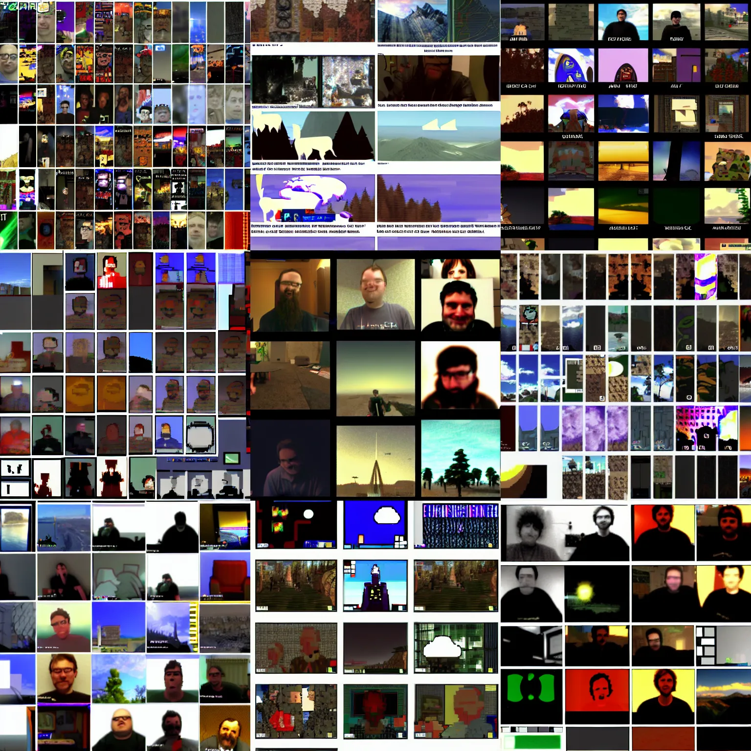 Prompt: cut and paste collage of random screenshots from an irc server