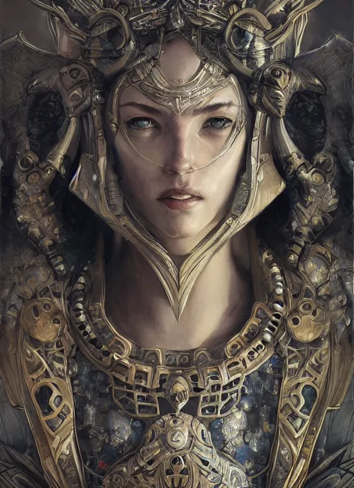 Prompt: digital _ painting _ of _ goddess _ by _ filipe _ pagliuso _ and _ justin _ gerard _ symmetric _ fantasy _ highly _ detailed _ realistic _ intricate _ port