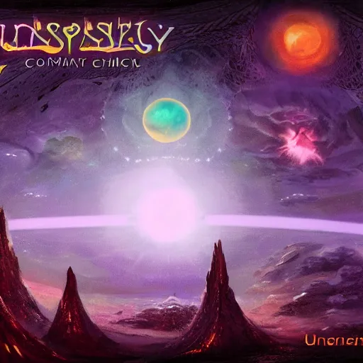 Image similar to fantasy cosmic concept art of the Universes child