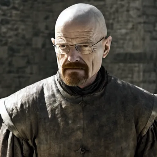 Prompt: Walter white in the game of thrones