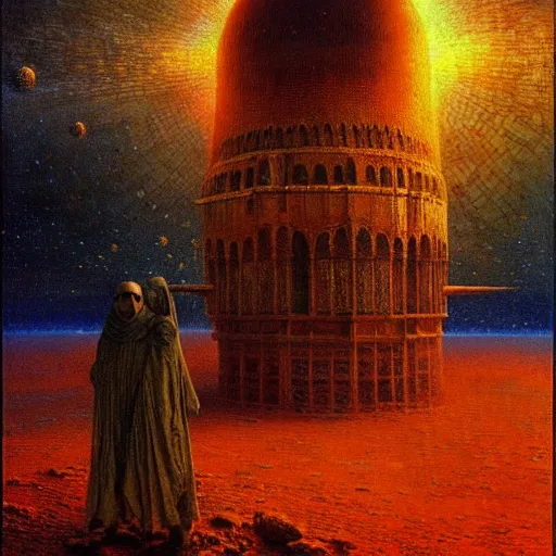 Image similar to a cinematic scene from the istanbul in space, osman hamdi bey, solidity and eternity, concept art by beksinski and jean delville, sharp focus, dramatic lighting, ultra hd, hdr, 8 k