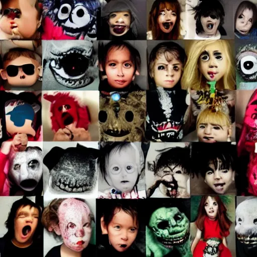 Image similar to little monsters in da house