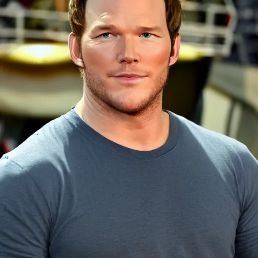 Prompt: Chris Pratt in Squid Game