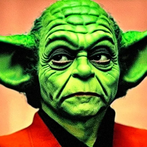 Image similar to Yoda as The Joker