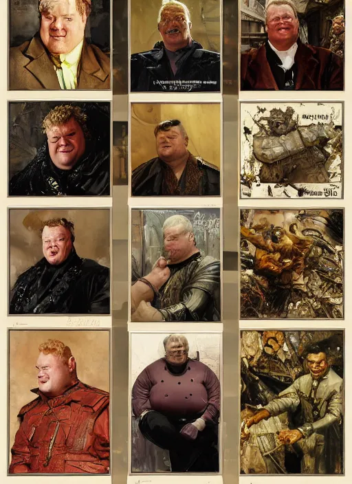Prompt: kenneth mcmillan as baron vladimir harkonnen, dynamic, by norman rockwell and craig mullins and lawrence alma tadema and greg staples and nc wyeth and tom lovell, arstation baron character