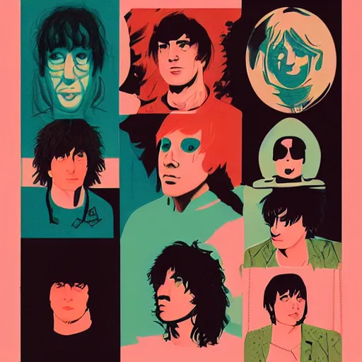 Prompt: Album Art The Strokes, by Picasso, by Sachin Teng, Trending on artstation