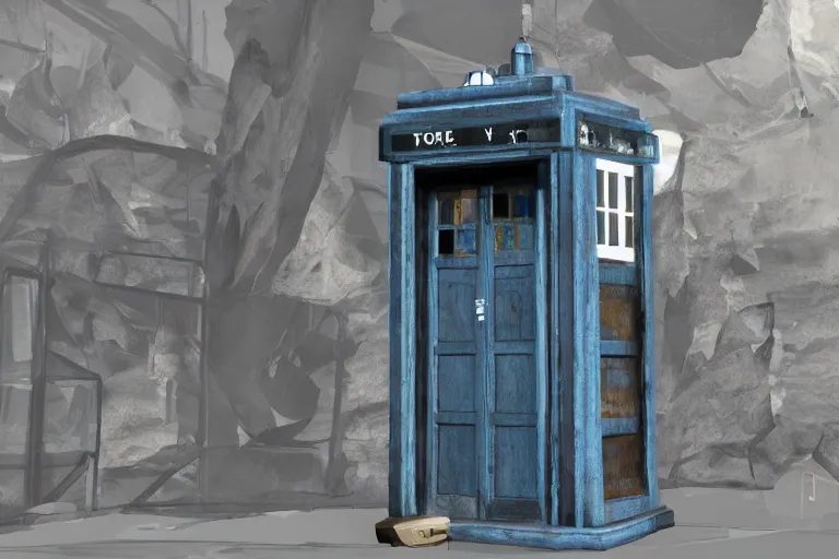 Image similar to tardis in half life alyx