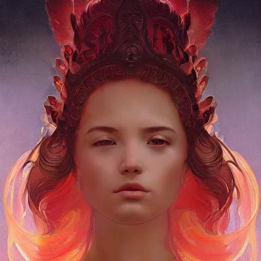 Prompt: A portrait of A beautiful!!!! angel in black flames by Ross Tran!! and alphonse mucha and greg rutkowski and Zdzisław Beksiński!!,In style of digital art illustration.Symmetry.Beautiful features.Fantasy,smooth,hyper detailed,sharp focus,Soft light.trending on artstation.4k