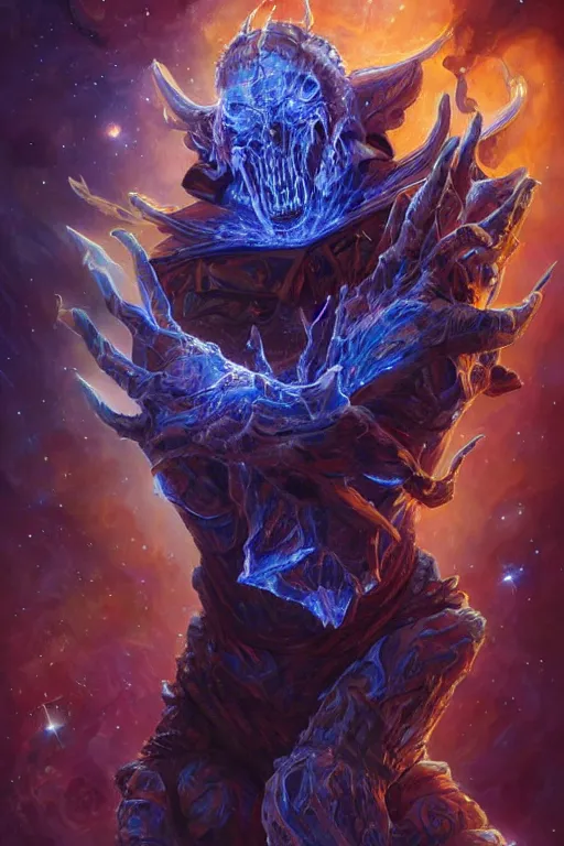 Prompt: beautiful oil painting with high detail of a wise Space ent(( made of stars and plasma)), hybrid from dungeons and dragons and art direction by James Cameron ;by artgerm; wayne reynolds art station; cinematic quality character render; low angle; ultra high quality model; production quality cinema model;