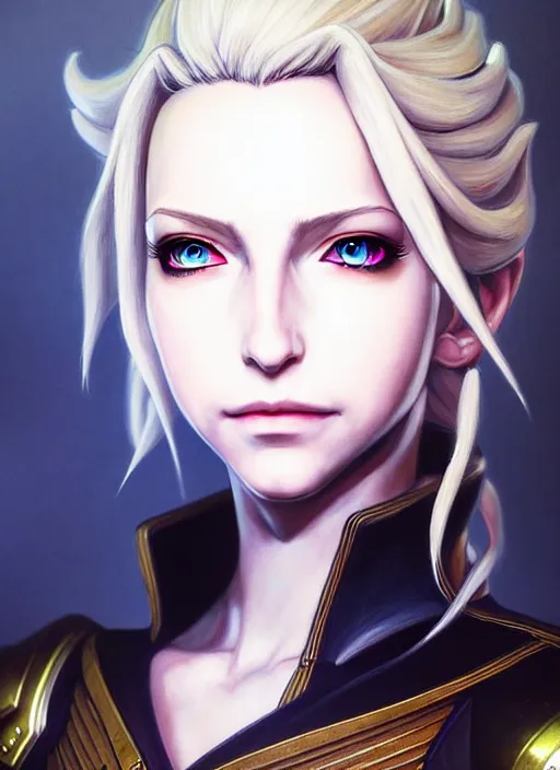 Image similar to a portrait of quistis an ultrafine detailed painting, detailed painting, detailed eyes!!, final fantasy octopath traveler lovecraft ghibly