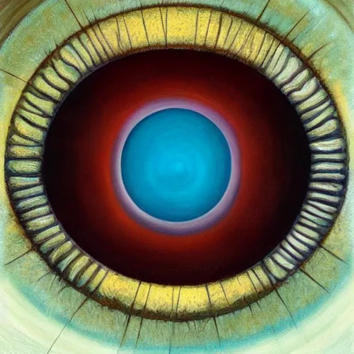 Prompt: the eye of the cosmos, by vladimir kush