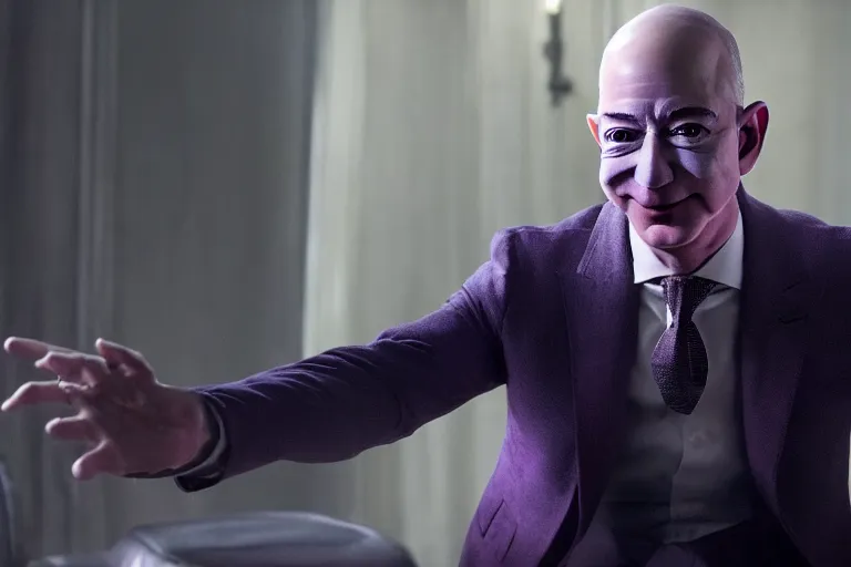 Prompt: jeff bezos in joker (2019), cinematic lighting, extremely detailed