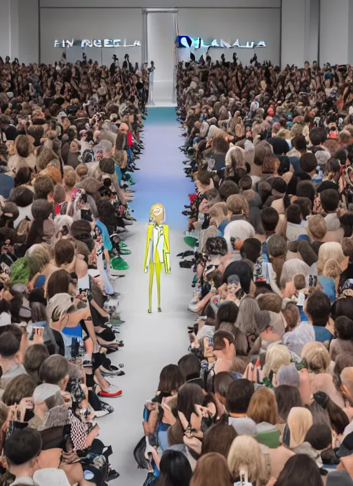 Image similar to hyperrealistic and heavy detailed balenciaga runway show of rick and morty , Leica SL2 50mm, vivid color, high quality, high textured, real life