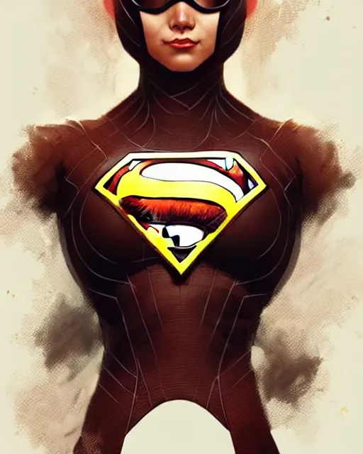 Prompt: A superhero made of poop, highly detailed, intricate linear patterns, sharp focus, art by Artgerm and Greg Rutkowski and WLOP