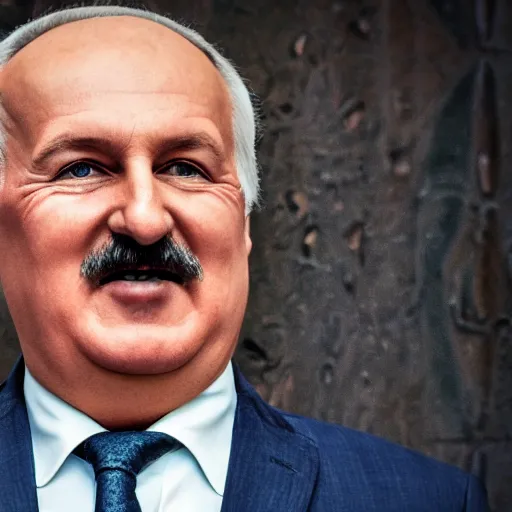 Prompt: Lukashenko as a stand-up comedian, DSLR, Photo, Ultra detailed