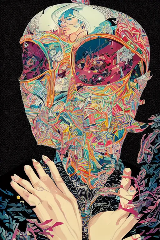 Image similar to Tristan Eaton, victo ngai, artgerm portrait