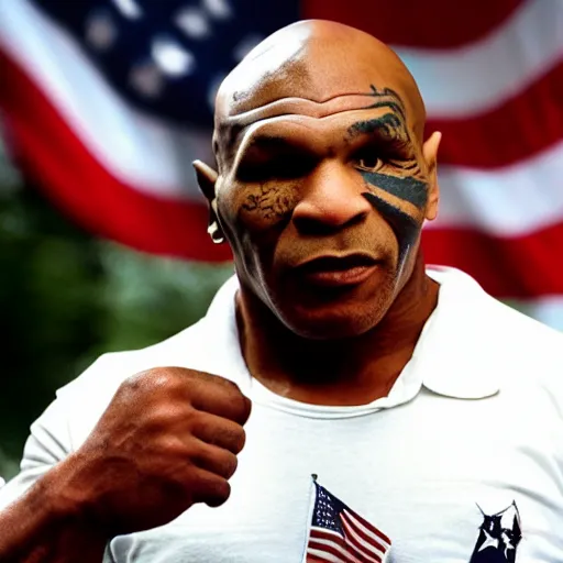 Prompt: mike tyson as a waspy republican congressman from the south