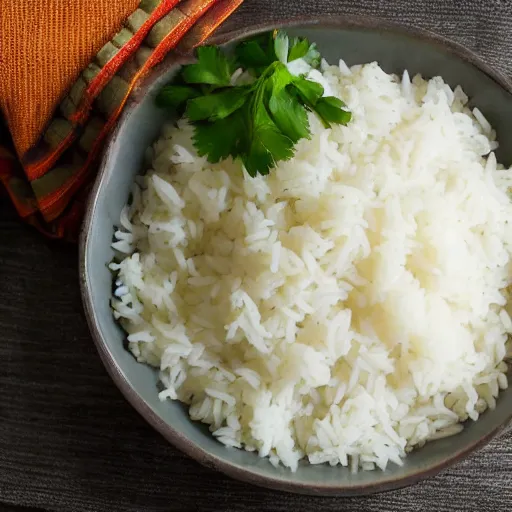 Prompt: a bowl of perfect jasmine rice