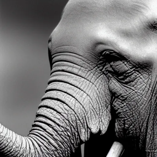 Image similar to 8mm macro photography of a microscopic elephant, real picture, national geographic