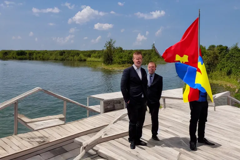 Image similar to Vít Jedlička claming to be the president in Liberland