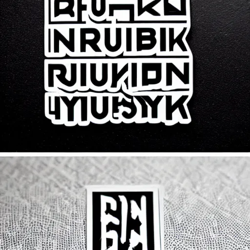 Image similar to black on white graphic design stickers in style of david rudnick, eric hu, acid, y 2 k, brutalism