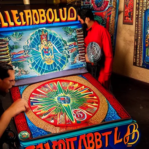 Image similar to loteria el diablito, studio photo