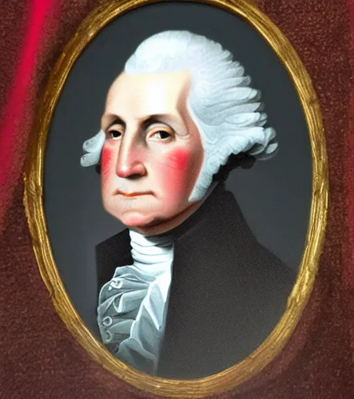 Image similar to George Washington wearing a maga hat