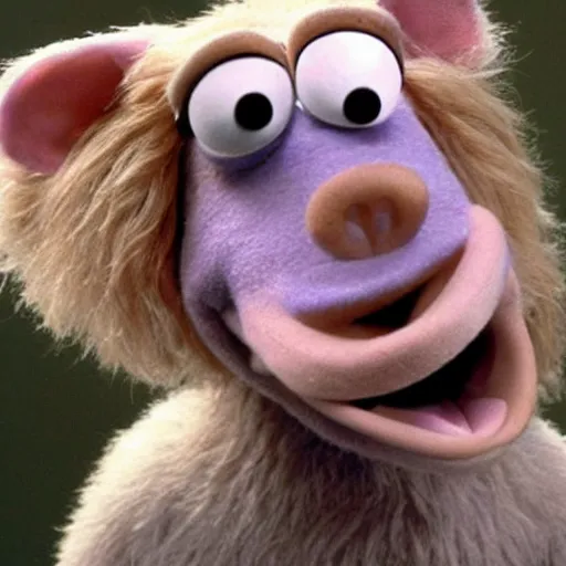 Image similar to sid from ice age in the muppet show