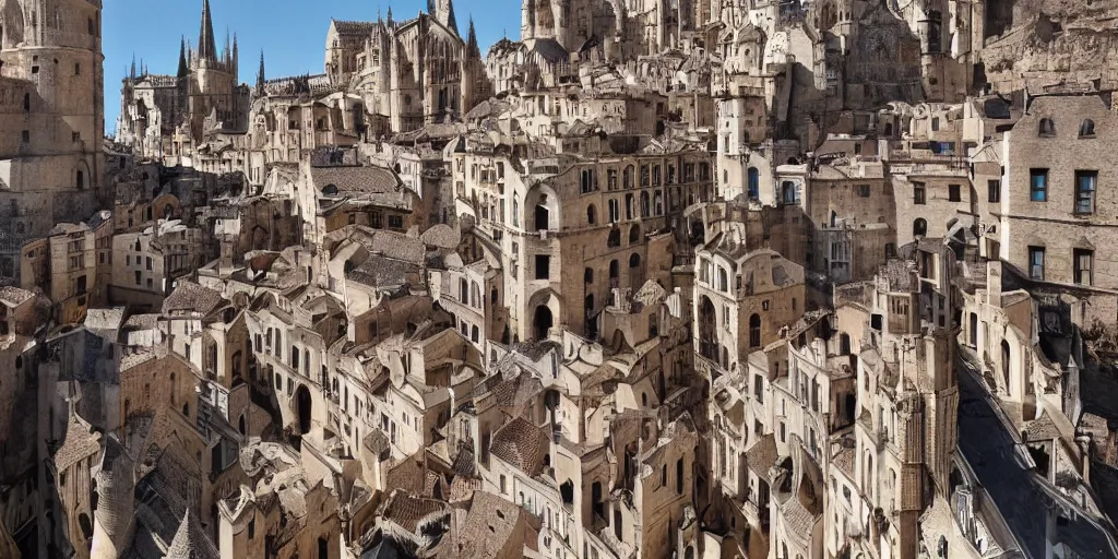 Prompt: utopia with gotic architecture