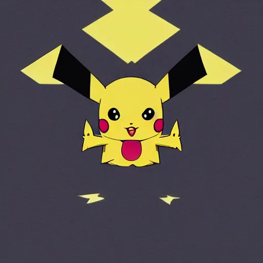 Prompt: merge of pikachu and a bat