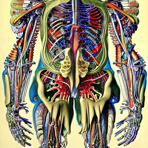 Prompt: transformers anatomy by ernst haeckel, masterpiece, vivid, very detailed