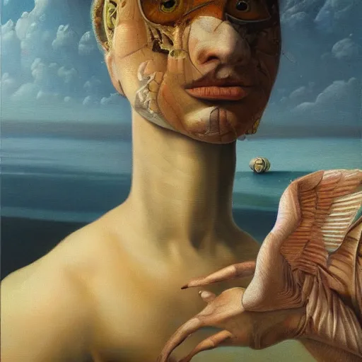 Prompt: oil on canvas, high detail surrealism, masterpiece