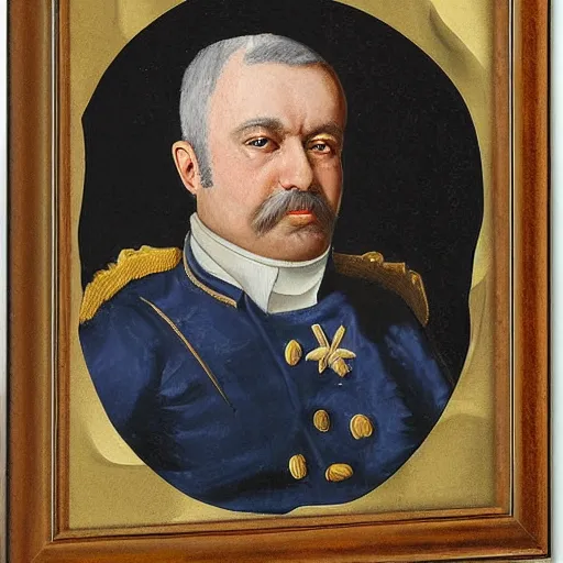 Prompt: portrait painting of a french empire general by pauline auzou