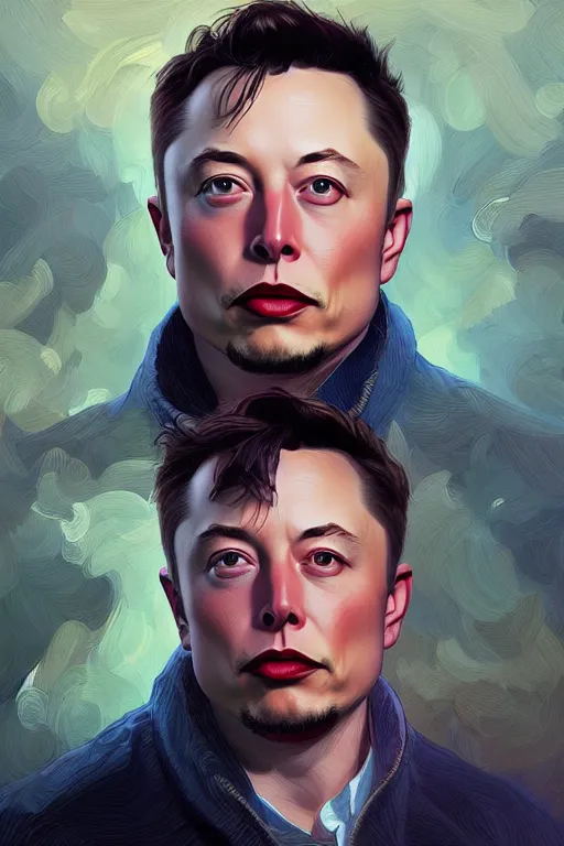 Prompt: male cottagecore elon musk portrait, intricate, swagger, highly detailed, digital painting, artstation, concept art, smooth, sharp, focus, illustration, art by artgerm and greg rutkowski and alphonse mucha