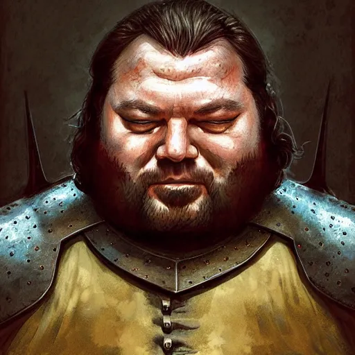 Prompt: detailed portrait of robert baratheon by marc simonetti