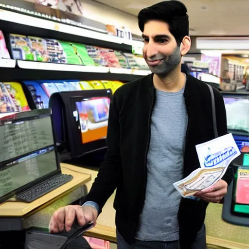 Prompt: nev schulman of catfish using fake ids to buy lottery tickets