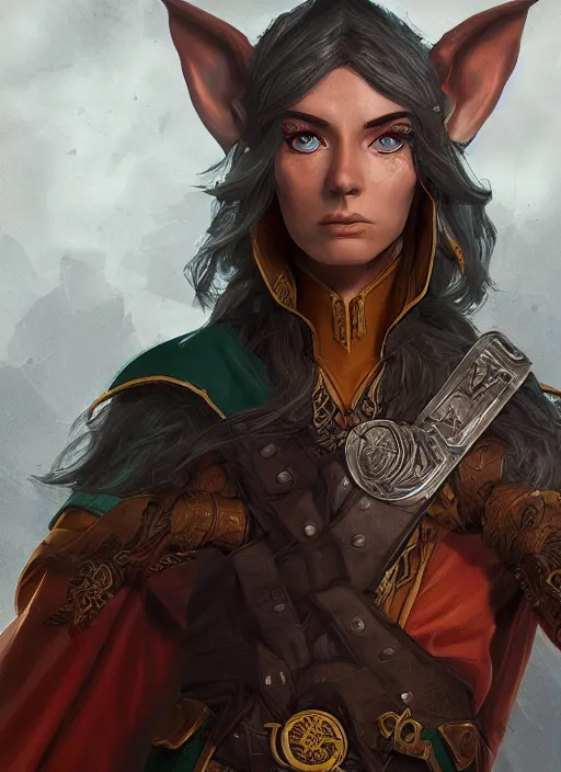 Image similar to A comic book style portrait painting of an elf Sorcerer, unreal 5, DAZ, hyperrealistic, octane render, baldurs gate, dungeons and dragons, dynamic lighting