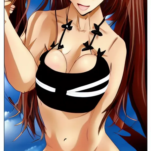 Image similar to Bikini anime girl