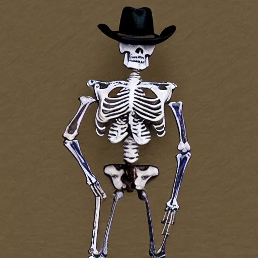 Image similar to cowboy skeleton