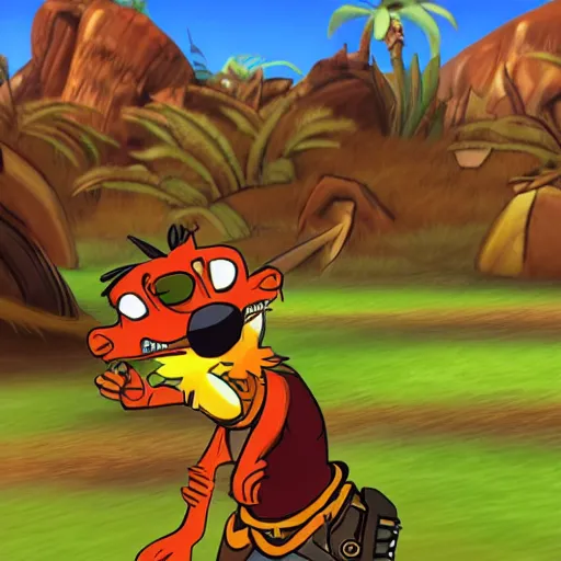 Prompt: ty the tasmanian tiger