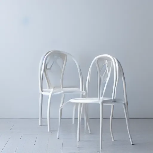 Prompt: a chair sitting in a white room