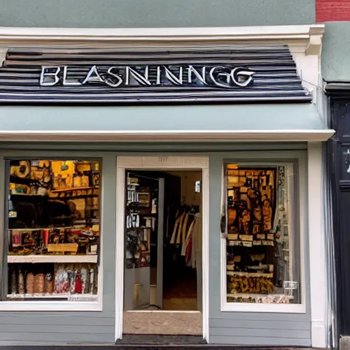 Image similar to a store front that says blessing