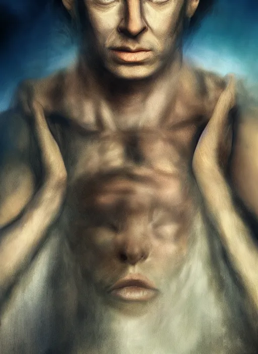 Image similar to the hyper - realistic portrait of god of dreams, sandman, netflix, digital art, 4 k
