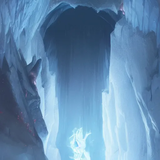 Prompt: succubus in the ice cave. greg rutkowski. boris vallejo. color grading lut 3 8 4 0 x 2 1 6 0