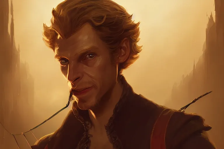 Prompt: Guybrush Threepwood, fantasy, portrait, sharp focus, intricate, elegant, digital painting, artstation, matte, highly detailed, concept art, illustration, ambient lighting, art by iGreg Rutkowski