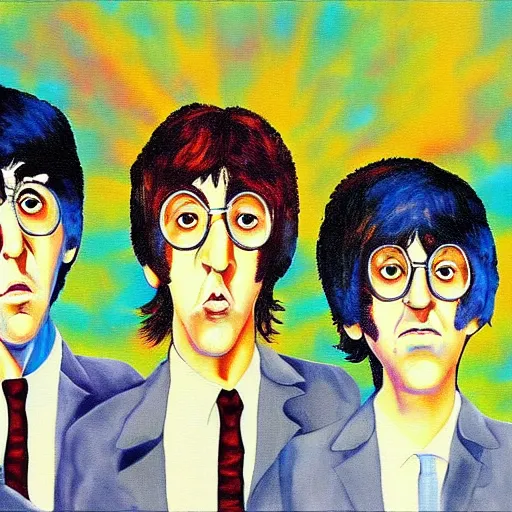 a surreal paiting of the beatles | Stable Diffusion | OpenArt