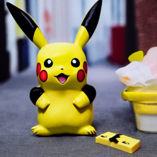 Prompt: pikachu is fudge